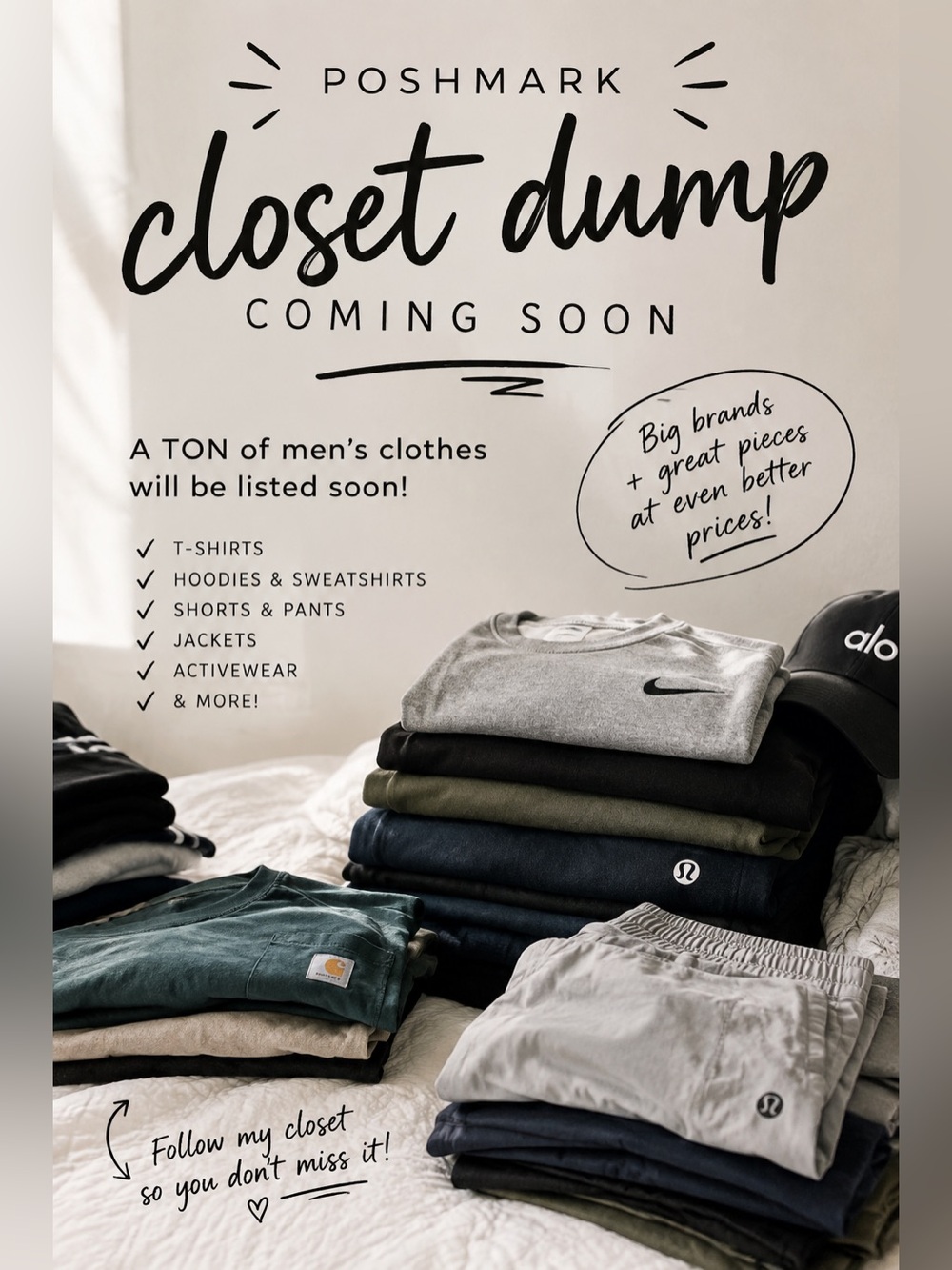 CLOTHING SALE COMING SOON